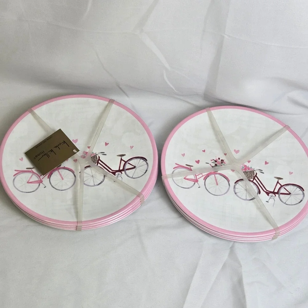 8 Nicole Miller Home Melamine Plates 9